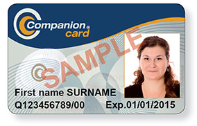 Example companion card